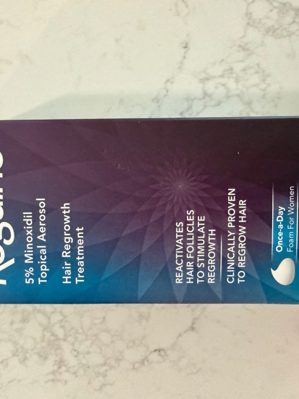 Women’s Hair Regrowth Foam 5% Minoxidil - Teal/Blue
